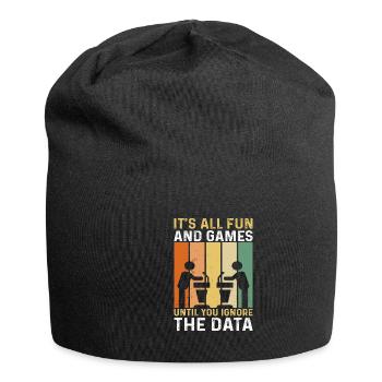 Mit Politischer Debattenkunst Engagieren Und - Jersey-Beanie - Schwarz - Vorne