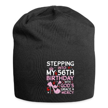 High Heels Kick In My 56th Birthday - Jersey Beanie - black - Front