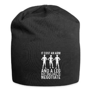 Amputation Lost Leg - Jersey Beanie - black - Front