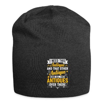 Lustiger Antiker Antique Car Antiquing Collector - Jersey-Beanie - Anthrazit - Vorne