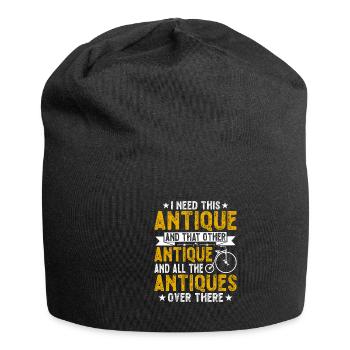 Lustiger Antiker Antique Car Antiquing Collector - Jersey-Beanie - Schwarz - Vorne