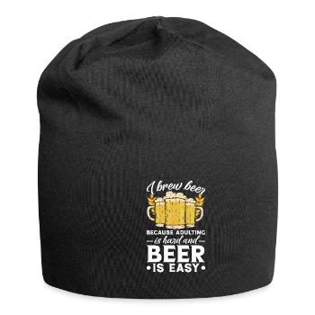 Braumeister Beer Brewing Brewers Drinking Beer - Jersey Beanie - black - Front