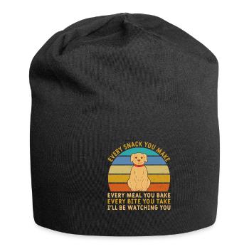 Conception de propriétaire de chien Labrador pour les amoureux des chiens - Bonnet en jersey - noir - Devant