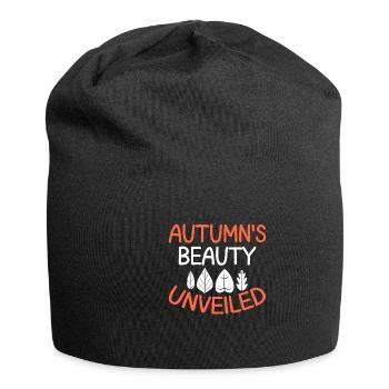 Blattpeeper Herbst Laub Herbst Peeper - Jersey-Beanie - Schwarz - Vorne