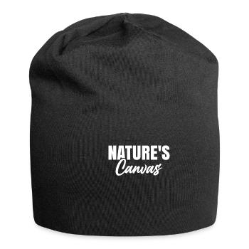 Blattpeeper Herbst Laub Herbst Peeper - Jersey-Beanie - Schwarz - Vorne
