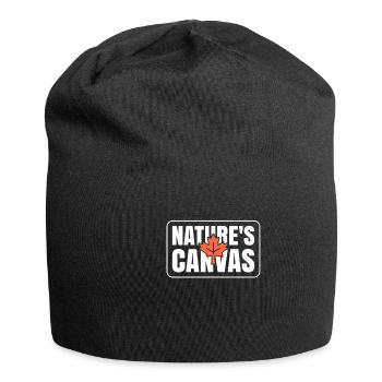 Blattpeeper Herbst Laub Herbst Peeper - Jersey-Beanie - Schwarz - Vorne