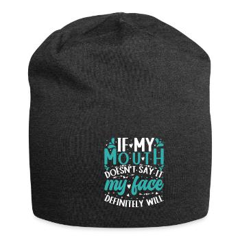 Stellen Sie Sich Vor - Jersey-Beanie - Anthrazit - Vorne