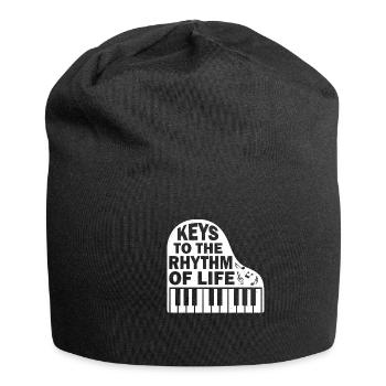 Piano Klavier Pianiste - Bonnet en jersey - noir - Devant