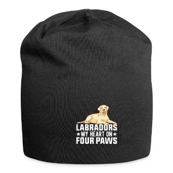 Propriétaire d’un labrador retriever américain Papa de laboratoire noir - Bonnet en jersey - noir - Devant