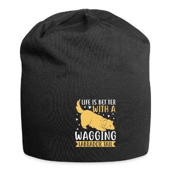 Propriétaire d’un labrador retriever américain Papa de laboratoire noir - Bonnet en jersey - noir - Devant