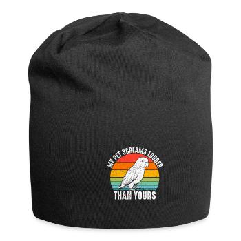 Green Monk Actor Quaker Conure Parrots - Jersey Beanie - black - Front