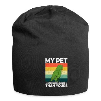Green Monk Actor Quaker Conure Parrots - Jersey Beanie - black - Front