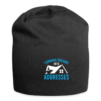 Immobilienmakler Makler Immobilien - Jersey-Beanie - Schwarz - Vorne