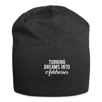 Immobilienmakler Makler Immobilien - Jersey-Beanie - Anthrazit - Vorne
