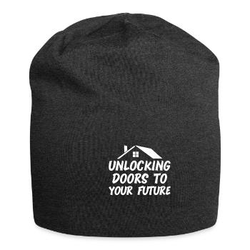 Immobilienmakler Makler Immobilien - Jersey-Beanie - Anthrazit - Vorne