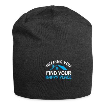 Immobilienmakler Makler Immobilien - Jersey-Beanie - Anthrazit - Vorne