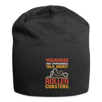 Achterbahnstrecke Achterbahnliebhaber Völker - Jersey-Beanie - Schwarz - Vorne