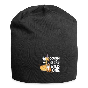 Geburtstagssafari Safari Zoo Big Five - Jersey-Beanie - Schwarz - Vorne