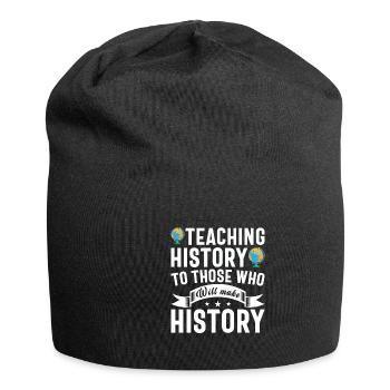 Geschichtslehrer Wertschätzung Geschichtsunterrich - Jersey-Beanie - Schwarz - Vorne