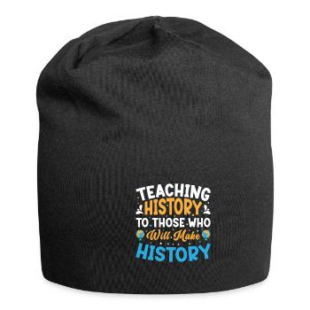 Geschichtslehrer Wertschätzung Geschichtsunterrich - Jersey-Beanie - Schwarz - Vorne