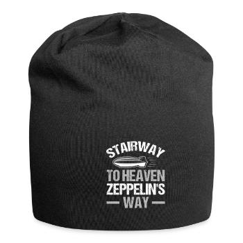 Vintage Zeppelin Airship 70 Years - Jersey Beanie - black - Front