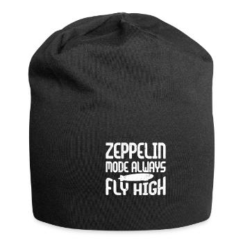 Vintage Zeppelin Airship 70 Years - Jersey Beanie - black - Front