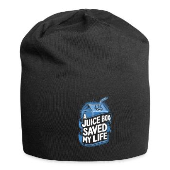 Getränk Flasche Rettet mein Leben - Jersey-Beanie - Schwarz - Vorne