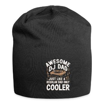 Super DJ dad, just like a normal dad - Jersey Beanie - black - Front