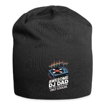 Super DJ dad, just like a normal dad - Jersey Beanie - black - Front
