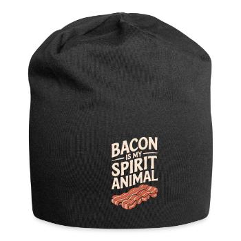 Speck Ist Mein Geisttier - Jersey-Beanie - Schwarz - Vorne