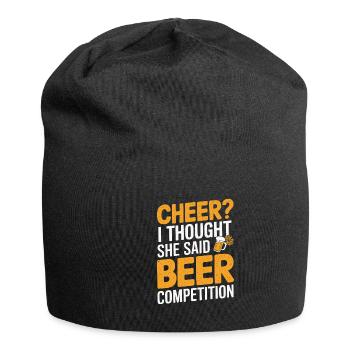 A normal father a cooler athlete - Jersey Beanie - black - Front
