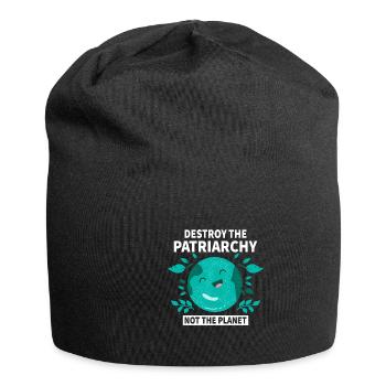 Le patriarcat ne détruit-il pas la planète - Bonnet en jersey - noir - Devant