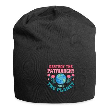 Le patriarcat ne détruit-il pas la planète - Bonnet en jersey - noir - Devant