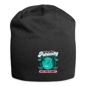 Le patriarcat ne détruit-il pas la planète - Bonnet en jersey - noir - Devant