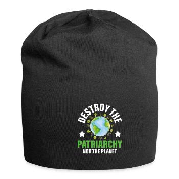 Le patriarcat ne détruit-il pas la planète - Bonnet en jersey - noir - Devant