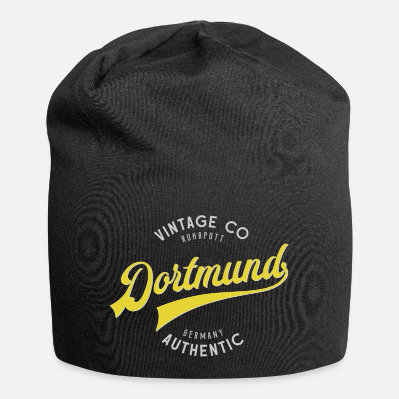 Dortmund vintage - Jersey-Beanie - Schwarz