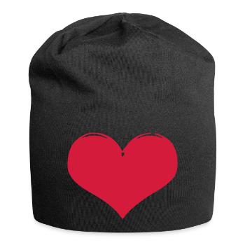 Red Heart - Jersey Beanie - black - Front
