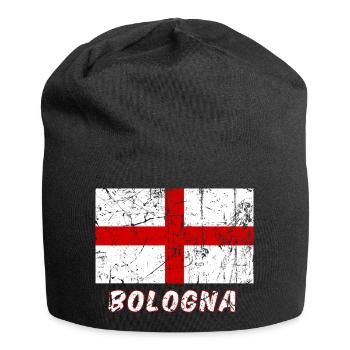 Bologna flag Fahne Flagge flag bandera drapeau - Jersey Beanie - black - Front