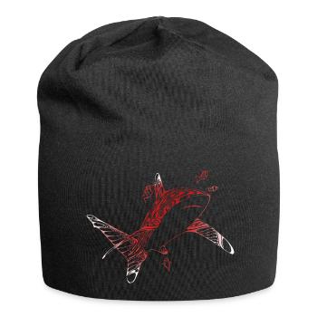 Diving shark shark - Jersey Beanie - black - Front