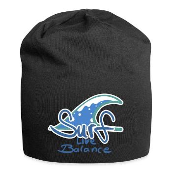 Surf Logo - Jersey-Beanie - Schwarz - Vorne