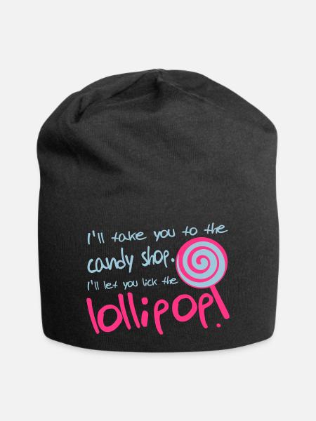 Lollipop - Jersey-Beanie - Schwarz