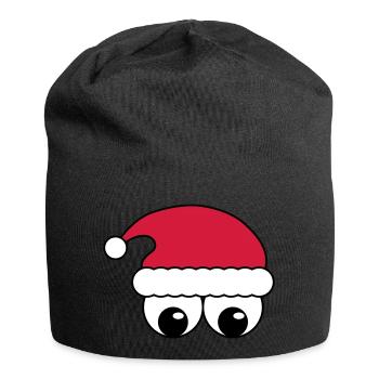 Le père noël - Bonnet en jersey - noir - Devant