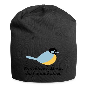 kleine Meise - Jersey-Beanie - Schwarz - Vorne
