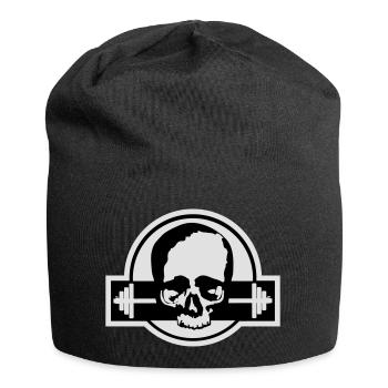 Bodybuilding / skull / Deadlift / Bodyfit - Jersey-Beanie - Schwarz - Vorne