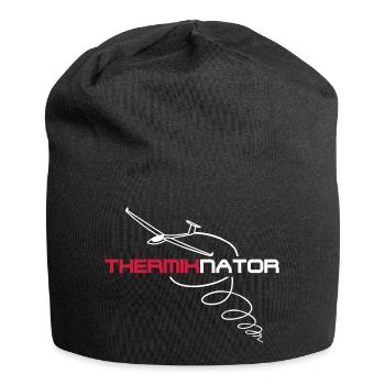 thermiknator planeur drôle planeur pilote - Bonnet en jersey - noir - Devant