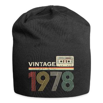 Cassette vintage 1978 - Bonnet en jersey - noir - Devant
