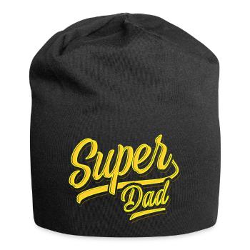 Super Dad - Super Papa - Father's Day - Best Papa - Jersey Beanie - black - Front