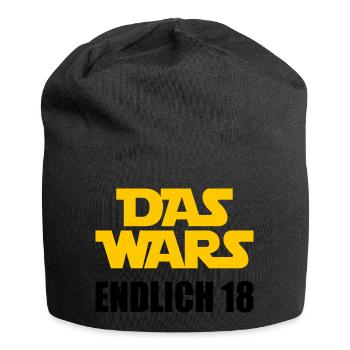 18. Geburtstag Das wars Endlich 18 - Jersey-Beanie - Schwarz - Vorne