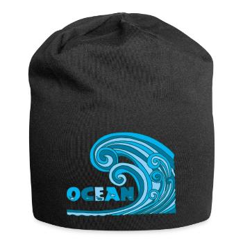 Ozean - Jersey-Beanie - Schwarz - Vorne