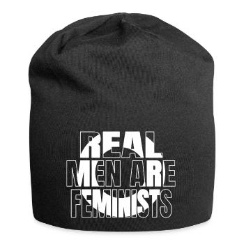 solidarity lgtb womens face rude feminism defined - Jersey Beanie - black - Front